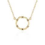 Collar en plata con Diamante champán I2 (de Melo Essence)