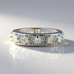 Anello in argento con Opale di Welo