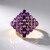 Anello in argento con Ametista Siberiana