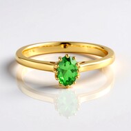 Anello in argento con Lemshuku Tsavorite