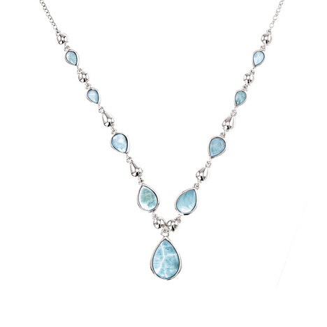 Larimar Silver Necklace