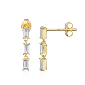 Orecchini in argento con Topazio Bianco