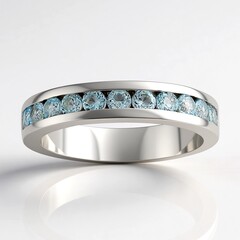 Anello in argento con Topazio Blu Cielo