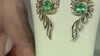 Boucles d'oreilles en or et Emeraude de Zambie AAA (Rifkind 1894 Collection)