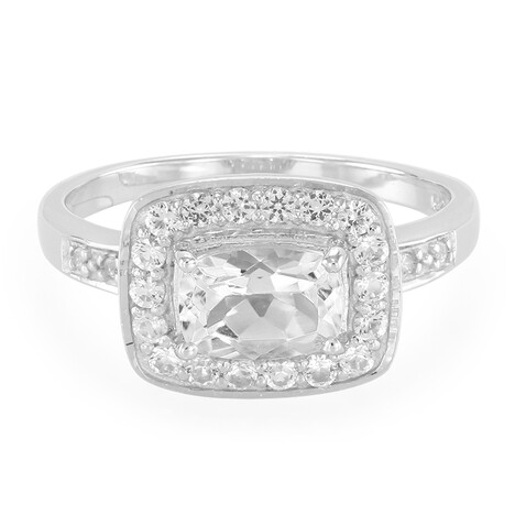 Anillo en plata con Goshenita