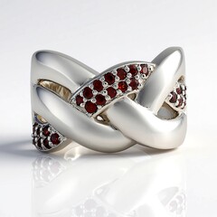 Anello in argento con Zircone Rosa