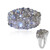 Zilveren ring met een Blauwe Minary Labradoriet (KM by Juwelo)
