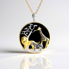 Collana in argento con Onice Nero