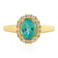 Anello in argento con Apatite Blu