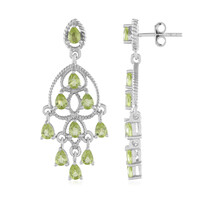 Orecchini in argento con Peridoto