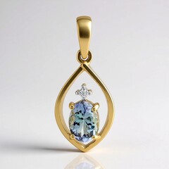 Ciondolo in oro con Tanzanite Verde (non riscaldata)