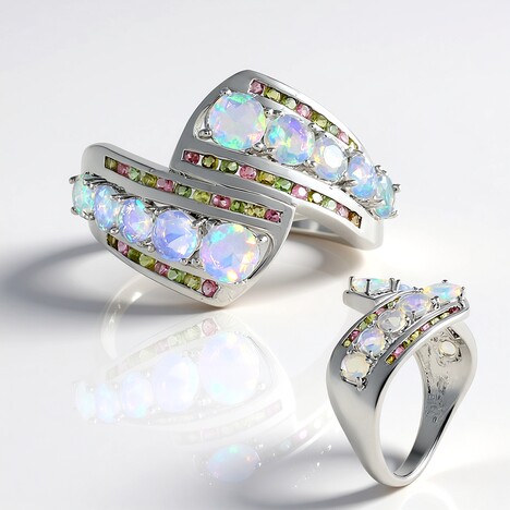 Anello in argento con Opale di Welo (de Melo Essence)