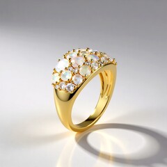 Anello in argento con Opale di Welo
