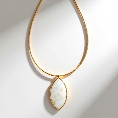 Collana in argento con Ambra Baltica (dagen)