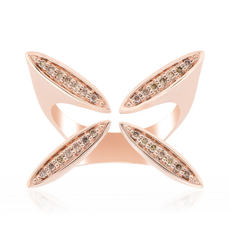 Anello in argento con Diamante Argyle Rose de France I1 (Annette)