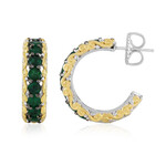 Pendientes en plata con Esmeralda de Zambia (Gems en Vogue)