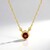Collana in argento con Granato Mozambico (de Melo)