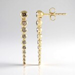 Orecchini in oro con Diamante Champagne I2 (de Melo Gold)