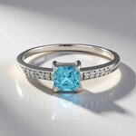 Anello in argento con Zircone Ratanakiri