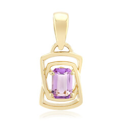 Colgante en oro con Escapolita púrpura