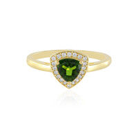 Anello in argento con Diopside Russo