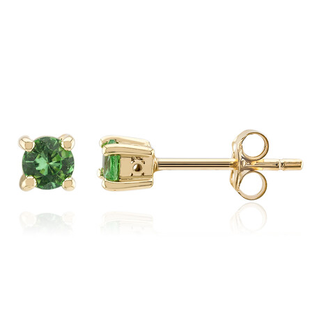 Tansania-Tsavorit-Goldohrringe