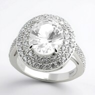 Anello in argento con Danburite