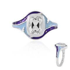 Anillo en plata con Topacio blanco (Adela Silber)