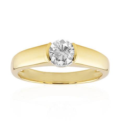 14K SI1 (G) Diamond Gold Ring (Annette)