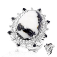 Zebra-Jaspis-Silberring (Dallas Prince Designs)