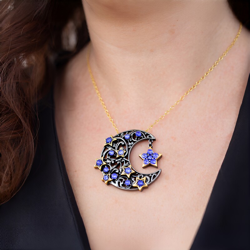 Collier en argent et Tanzanite (Gems en Vogue)