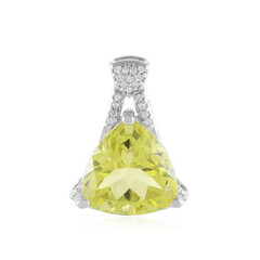 Ciondolo in argento con Quarzo Ouro Verde