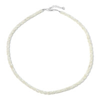 Collar en plata con Piedra de Luna blanca