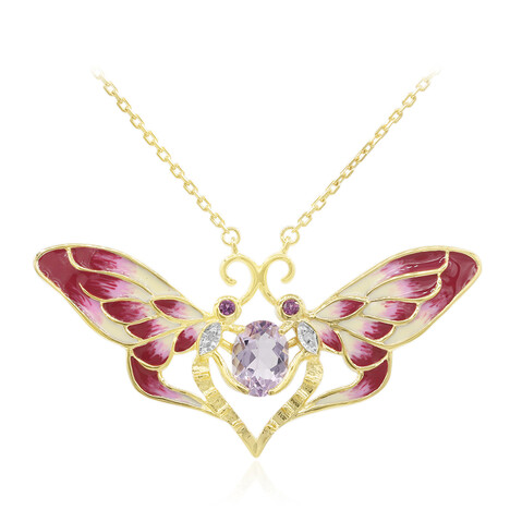 Collana in argento con Ametista Rose de France