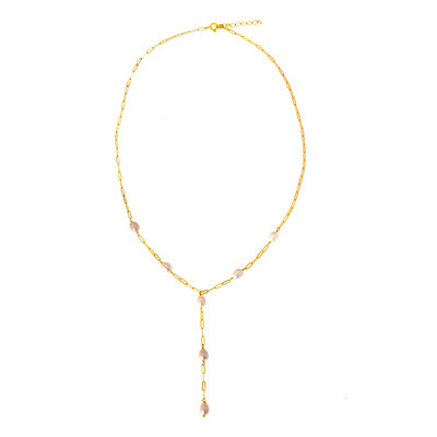 Collier en argent et Perle blanche de culture d'eau douce (Joias do Paraíso)