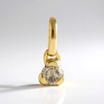 Ciondolo in argento con Diamante Champagne I2