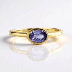 Anello in argento con Tanzanite (Adela Silber)