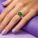 Zilveren ring met een keizerlijk chrysopraas