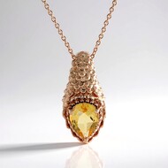 Citrine Silver Necklace