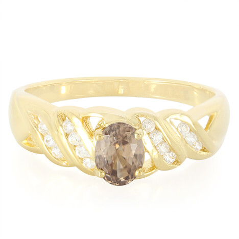 Anillo en plata con Zircón canela