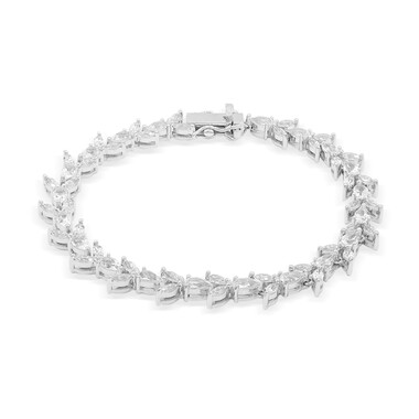 Bracciale in argento con Topazio Bianco