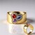 Anello in oro con Zaffiro Ceylon Blu (Adela Gold)