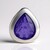 Pendentif en argent et Quartz pourpre pastel (MONOSONO COLLECTION)