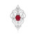 9K Madagascar Ruby Gold Pendant (SUHANA)