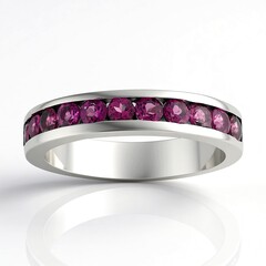Anello in argento con Rodolite