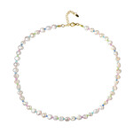 Edelstein-Silberhalskette