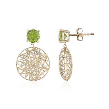 Peridot-Goldohrringe (Ornaments by de Melo)