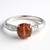 Bague en argent et Scapolite œil-de-chat