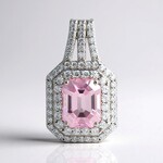 Ciondolo in argento con Kunzite