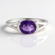 Marokkanischer Amethyst-Silberring